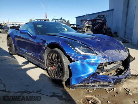 2017 Chevrolet Corvette Z06 2LZ with VIN 1G1YS2D63H5600364, listed as a Copart auction lot 37788644 with 25,594 mi miles. Bid and sale history available at carsss.com. Image 4.
