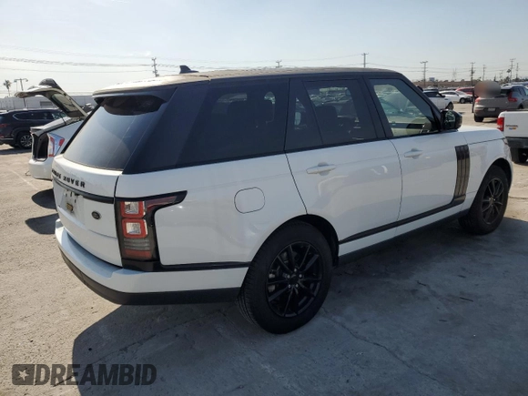 2016 Land Rover Range Rover with VIN SALGR2PF6GA298514, listed as a Copart auction lot 50099365 with 139,698 mi miles and Salvage Title. Bid and sale history available at carsss.com. Image 3.