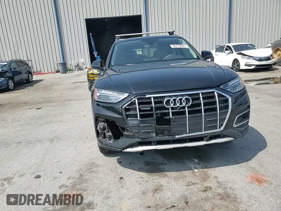 2023 Audi Q5 Premium Plus with VIN WA1BBAFY1P2004265, listed as a Copart auction lot 56479045 with 25,386 mi miles and Salvage title. Bid and sale history available at DreamBid. Image 14.