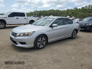 2013 Honda Accord LX z VIN 1HGCR2F3XDA202586, wystawiony jako Copart lot #59588395 z przebiegiem 119 606 mil mil oraz Szkoda całkowita • Salvage title. Historia ofert i sprzedaży dostępna na DreamBid. Obrazek 1.