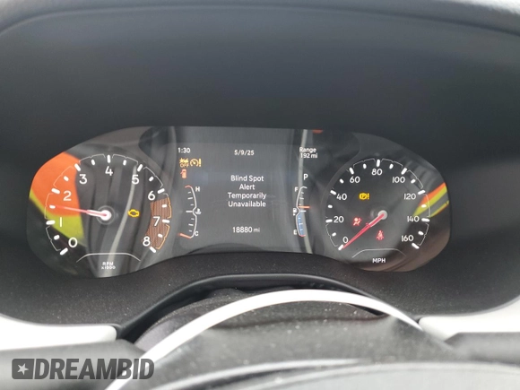 2024 Jeep Compass Limited с VIN 3C4NJDCN4RT578913, выставлен на аукционе Copart как лот 55625155 с пробегом 18 880 миль миль и Списание • Salvage title. История ставок и продаж доступна на DreamBid. Изображение 9.