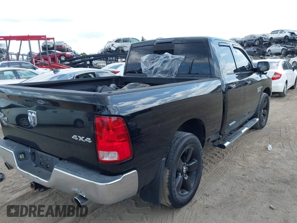 2014 Ram 1500 Big Horn with VIN 1C6RR7GT9ES157602, listed as a IAAI auction lot 42378674 with 91,188 mi miles and . Bid and sale history available at DreamBid. Image 4.