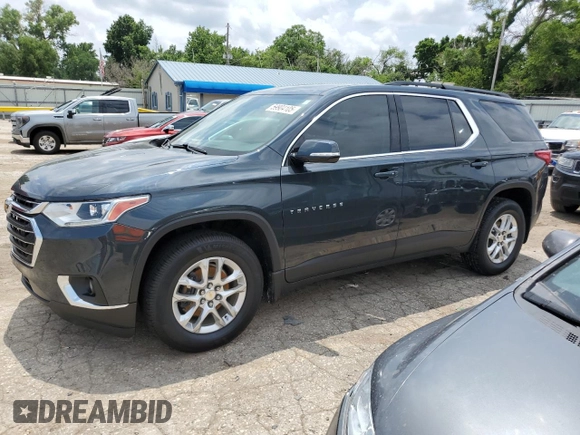 2019 Chevrolet Traverse LT Cloth with VIN 1GNERGKW5KJ194096, listed as a Copart auction lot 59904105 with 88,892 mi miles and Salvage title. Bid and sale history available at DreamBid. Image 1.