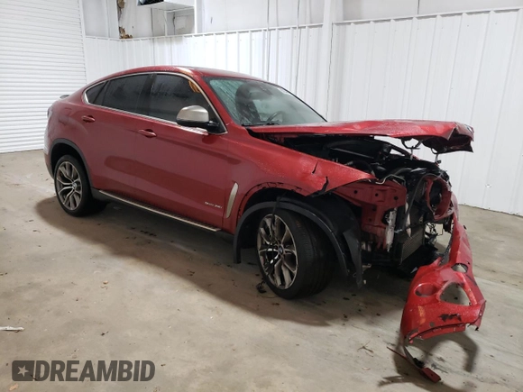 2018 BMW X6 sDrive35i with VIN 5UXKU0C56J0G80834, listed as a Copart auction lot 77041434 with 0 mi miles and Clean Title. Bid and sale history available at carsss.com. Image 4.