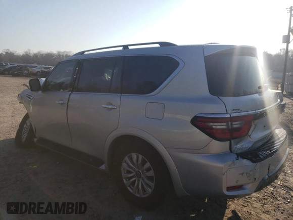 2021 Nissan Armada SV with VIN JN8AY2AD2M9661061, listed as a Copart auction lot 43980655 with 71,041 mi miles and Salvage Title. Bid and sale history available at carsss.com. Image 2.