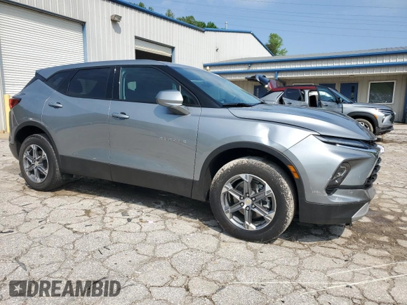 2023 Chevrolet Blazer LT with VIN 3GNKBHR4XPS171159, listed as a Copart auction lot 56434635 with 52,191 mi miles and Salvage title. Bid and sale history available at DreamBid. Image 4.