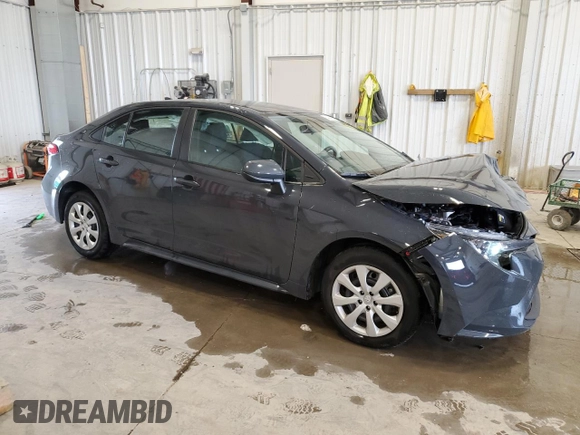 2024 Toyota Corolla LE with VIN 5YFB4MDE5RP170836, listed as a Copart auction lot 54843155 with 21,817 mi miles and Clean Title. Bid and sale history available at carsss.com. Image 4.