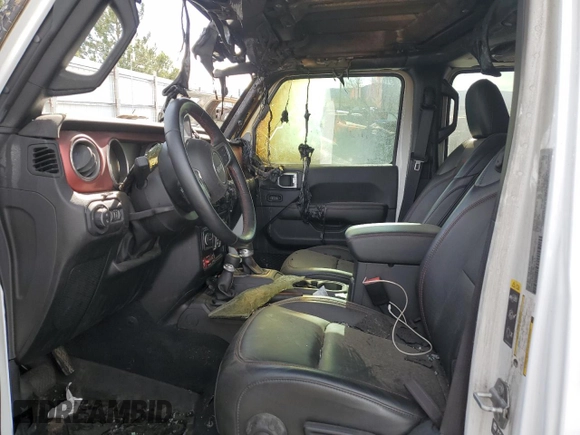 2022 Jeep Gladiator Rubicon with VIN 1C6JJTBM3NL107950, listed as a Copart auction lot 48883715 with Not provided miles and Non repairable. Bid and sale history available at DreamBid. Image 7.