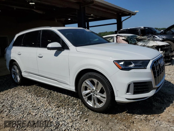 2021 Audi Q7 Premium Plus with VIN WA1LXAF74MD036012, listed as a Copart auction lot 54381865 with 65,534 mi miles and Salvage title. Bid and sale history available at DreamBid. Image 4.