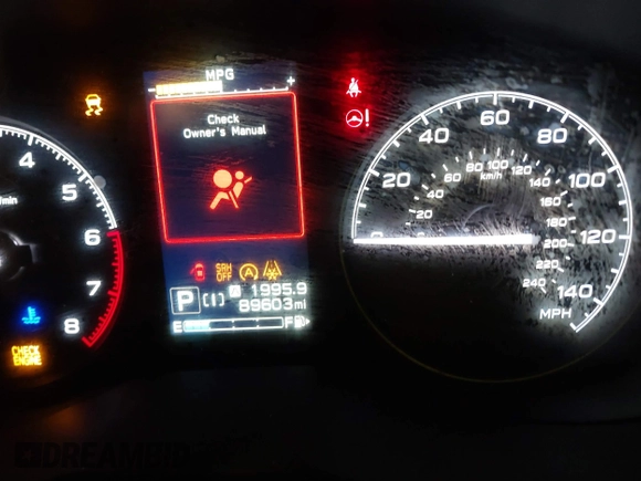 2021 Subaru Forester with VIN JF2SKADC7MH549989, listed as a IAAI auction lot 41553388 with 89,603 mi miles and . Bid and sale history available at DreamBid. Image 15.