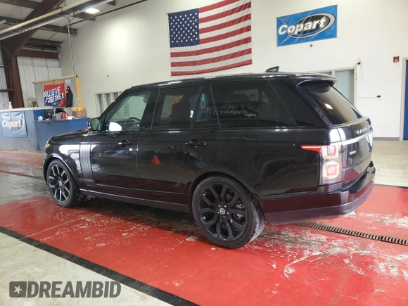 2018 Land Rover Range Rover HSE with VIN SALGS2RK2JA503106, listed as a Copart auction lot 51116135 with 54,639 mi miles and Salvage title. Bid and sale history available at DreamBid. Image 2.