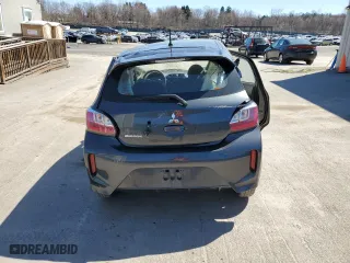 2024 Mitsubishi Mirage ES with VIN ML32AUHJXRH024835, listed as a Copart auction lot 50891775 with 6,828 mi miles and Salvage Title. Bid and sale history available at carsss.com. Image 6.