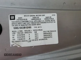 2003 Chevrolet Astro z VIN 1GNEL19X33B102489, wystawiony jako Copart lot #55686585 z przebiegiem 200 050 mil mil oraz Szkody całkowita. Historia ofert i sprzedaży dostępna na DreamBid. Obrazek 13.