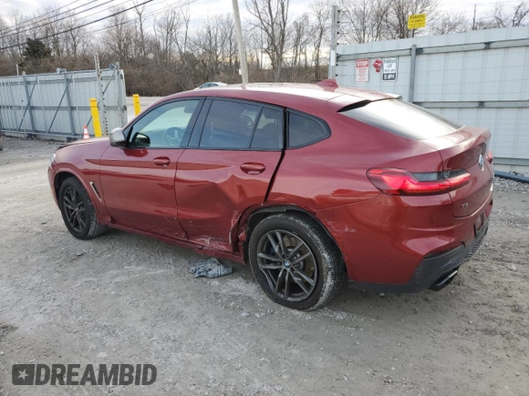 2020 BMW X4 M40i with VIN 5UX2V5C07L9C32535, listed as a Copart auction lot 44514375 with 52,004 mi miles and Non repairable. Bid and sale history available at DreamBid. Image 2.