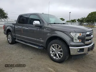 2017 Ford F-150 XL with VIN 1FTEW1EG2HKC06484, listed as a Copart auction lot 60051635 with 115,425 mi miles and Salvage title. Bid and sale history available at DreamBid. Image 4.