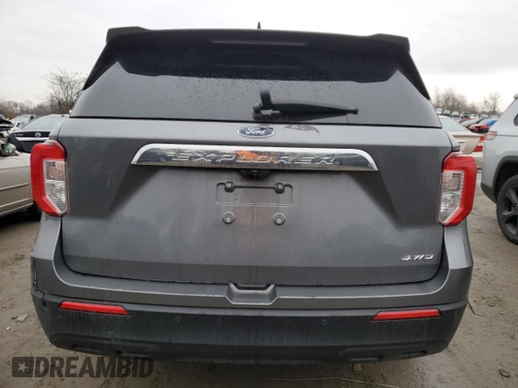 2021 Ford Explorer with VIN 1FMSK8BH5MGA57470, listed as a Copart auction lot 43072275 with 24,770 mi miles and Salvage title. Bid and sale history available at DreamBid. Image 6.