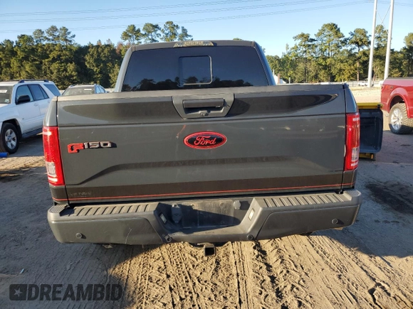 2017 Ford F-150 XL with VIN 1FTEW1CGXHKD42803, listed as a Copart auction lot 52357785 with 129,309 mi miles and Salvage title. Bid and sale history available at DreamBid. Image 6.