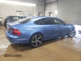 2020 Volvo S90 R-Design with VIN LVYA22MT9LP169906, listed as a Copart auction lot 48792825 with 70,494 mi miles and Salvage Title. Bid and sale history available at carsss.com. Image 3.