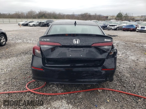 2025 Honda Civic Sport with VIN 2HGFE2F53SH520591, listed as a Copart auction lot 86313234 with 3,150 mi miles and Salvage title. Bid and sale history available at DreamBid. Image 6.
