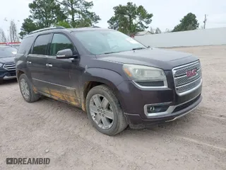 2015 GMC Acadia Denali with VIN 1GKKRTKD0FJ349098, listed as a IAAI auction lot 41882893 with 159,201 mi miles. Bid and sale history available at carsss.com. Image 1.