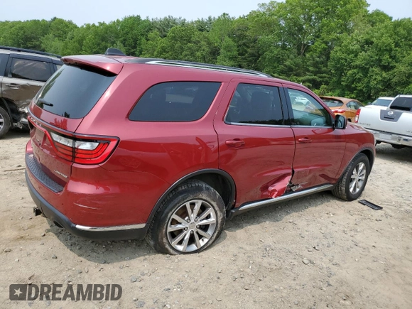 2014 Dodge Durango Limited with VIN 1C4RDJDG5EC425390, listed as a Copart auction lot 59523385 with 112,113 mi miles and Clean title. Bid and sale history available at DreamBid. Image 3.
