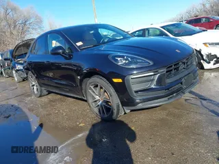 2023 Porsche Macan with VIN WP1AA2A55PLB02277, listed as a IAAI auction lot 41405078 with 24,616 mi miles. Bid and sale history available at carsss.com. Image 1.