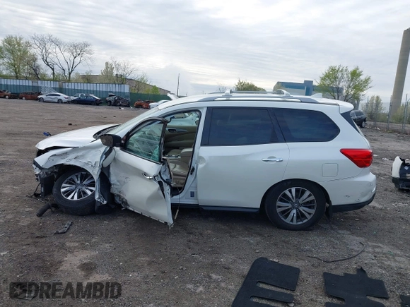 2020 Nissan Pathfinder SL with VIN 5N1DR2CMXLC623741, listed as a IAAI auction lot 42005765 with 53,732 mi miles and . Bid and sale history available at DreamBid. Image 15.