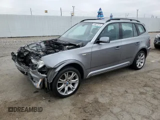 2008 BMW X3 3.0si with VIN WBXPC93458WJ20624, listed as a Copart auction lot 56021815 with 91,450 mi miles and Salvage title. Bid and sale history available at DreamBid. Image 1.