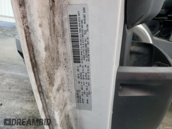 2016 Ram ProMaster Cargo with VIN 3C6TRVNG8GE125889, listed as a Copart auction lot 80901054 with 121,222 mi miles and Clean Title. Bid and sale history available at DreamBid. Image 12.