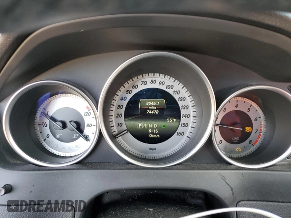 2014 Mercedes-Benz C 250 Sport with VIN WDDGF4HB3EG242795, listed as a Copart auction lot 48764285 with 74,478 mi miles and Salvage Title. Bid and sale history available at DreamBid. Image 9.