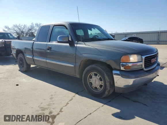 2001 GMC New Sierra 1500 SL with VIN 1GTEC19V91Z170484, listed as a Copart auction lot 43427915 with 357,362 mi miles and Clean Title. Bid and sale history available at carsss.com. Image 4.