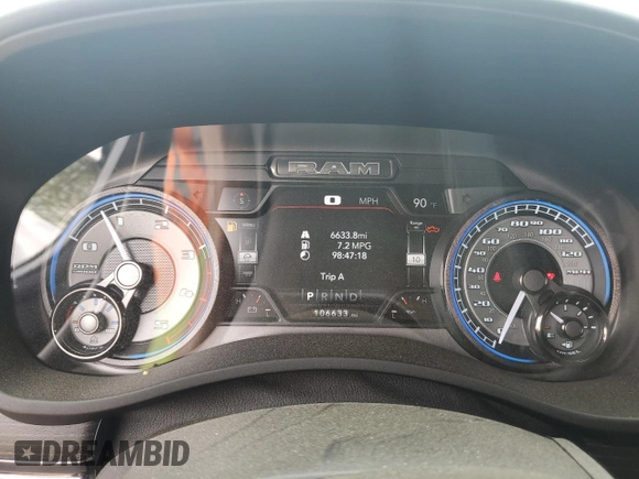 2022 Ram 2500 Limited with VIN 3C6UR5SL4NG339401, listed as a Copart auction lot 51105915 with 106,633 mi miles and Salvage title. Bid and sale history available at DreamBid. Image 9.