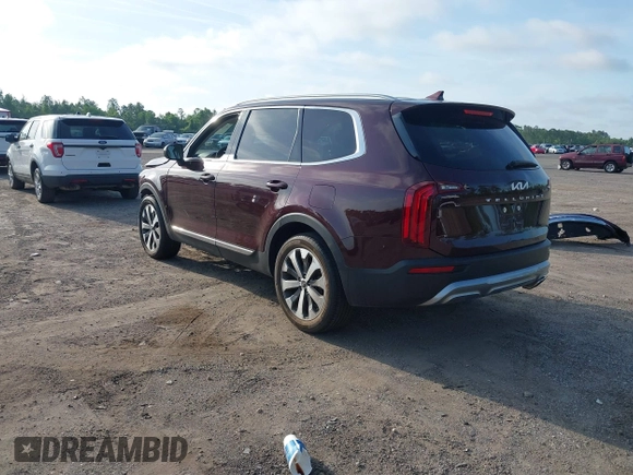 2022 Kia Telluride EX z VIN 5XYP34HCXNG263769, wystawiony jako IAAI lot #42273847 z przebiegiem 20 557 mil mil oraz . Historia ofert i sprzedaży dostępna na DreamBid. Obrazek 3.