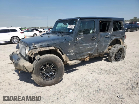 2017 Jeep Wrangler Unlimited 75th Anniversary with VIN 1C4HJWEGXHL546436, listed as a Copart auction lot 48229875 with 107,222 mi miles and Salvage title. Bid and sale history available at DreamBid. Image 1.
