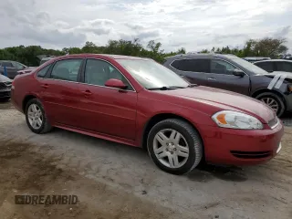 2012 Chevrolet Impala LT Retail with VIN 2G1WB5E35C1274574, listed as a Copart auction lot 54489495 with 167,911 mi miles and Salvage Title. Bid and sale history available at DreamBid. Image 4.