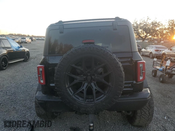 2023 Ford Bronco with VIN 1FMDE5CP4PLA94445, listed as a Copart auction lot 88041235 with 48,946 mi miles and Salvage Title. Bid and sale history available at carsss.com. Image 6.