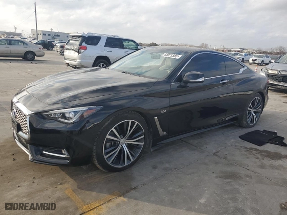 2018 Infiniti Q60 3.0t LUXE with VIN JN1EV7EK6JM340728, listed as a Copart auction lot 44021385 with 80,129 mi miles and Clean Title. Bid and sale history available at carsss.com. Image 1.