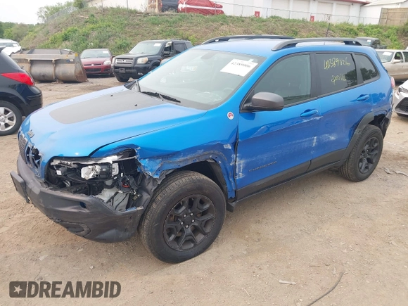 2019 Jeep Cherokee Trailhawk Elite with VIN 1C4PJMBN9KD258508, listed as a IAAI auction lot 42389006 with 106,480 mi miles and . Bid and sale history available at DreamBid. Image 2.