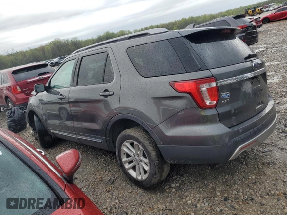 2017 Ford Explorer XLT with VIN 1FM5K7D84HGB68411, listed as a Copart auction lot 51478855 with 188,438 mi miles and Salvage Title. Bid and sale history available at DreamBid. Image 2.