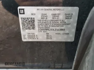 2020 GMC Acadia SLE z VIN 1GKKNRLS3LZ113893, wystawiony jako Copart lot #49376245 z przebiegiem 50 143 mil mil oraz Szkoda całkowita • Salvage title. Historia ofert i sprzedaży dostępna na DreamBid. Obrazek 16.