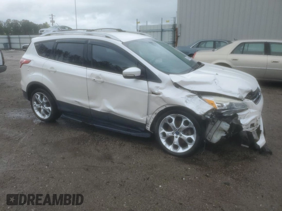 2013 Ford Escape Titanium with VIN 1FMCU0J96DUC19683, listed as a Copart auction lot 50104954 with 153,963 mi miles and Salvage Title. Bid and sale history available at carsss.com. Image 4.