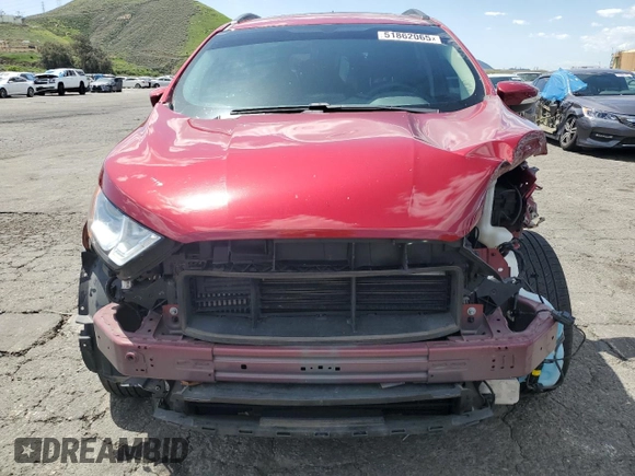 2021 Ford EcoSport SE with VIN MAJ3S2GE9MC399425, listed as a Copart auction lot 51862065 with 45,142 mi miles and Salvage Title. Bid and sale history available at carsss.com. Image 5.