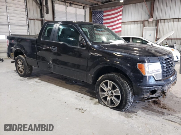 2014 Ford F-150 XL with VIN 1FTFX1EF5EKF75053, listed as a Copart auction lot 87941945 with 102,526 mi miles and Salvage Title. Bid and sale history available at DreamBid. Image 4.