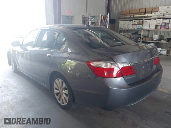 2015 Honda Accord EX-L with VIN 1HGCR2F8XFA096221, listed as a IAAI auction lot 42586083 with 127,771 mi miles and . Bid and sale history available at DreamBid. Image 3.