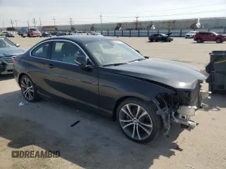 2018 BMW 2 Series 230i xDrive with VIN WBA2J3C51JVA52384, listed as a Copart auction lot 53062575 with 73,124 mi miles and Salvage Title. Bid and sale history available at carsss.com. Image 4.