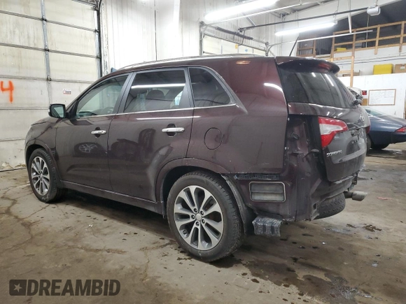 2014 Kia Sorento SX Limited with VIN 5XYKW4A75EG485912, listed as a Copart auction lot 43151875 with 63,054 mi miles and Salvage Title. Bid and sale history available at carsss.com. Image 2.