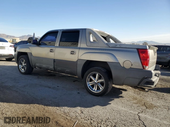 2002 Chevrolet Avalanche z VIN 3GNEC13T62G249465, wystawiony jako Copart lot #84878094 z przebiegiem 209 864 mil mil oraz Czysty tytuł • Clean title. Historia ofert i sprzedaży dostępna na DreamBid. Obrazek 2.