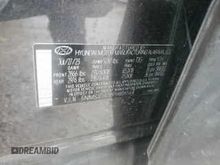 2023 Hyundai Santa Fe SE with VIN 5NMS1DAJ8PH606564, listed as a Copart auction lot 43763605 with 28,326 mi miles and Salvage Title. Bid and sale history available at carsss.com. Image 14.