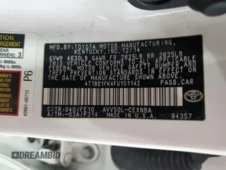 2015 Toyota Camry LE with VIN 4T1BD1FK4FU151142, listed as a Copart auction lot 55999835 with 282,000 mi miles and Clean Title. Bid and sale history available at DreamBid. Image 12.