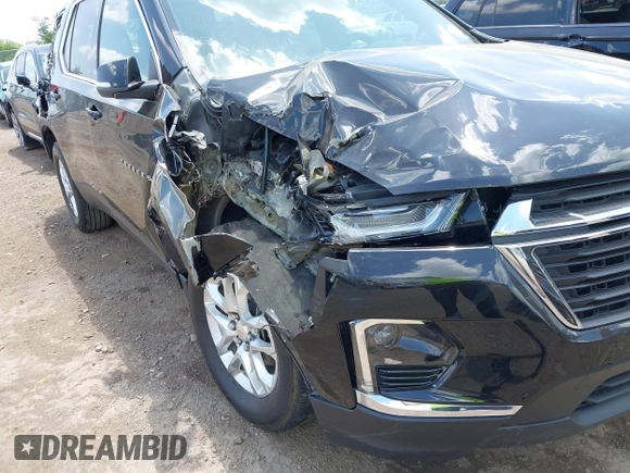 2023 Chevrolet Traverse LS with VIN 1GNERFKWXPJ265049, listed as a IAAI auction lot 42554797 with 23,385 mi miles and . Bid and sale history available at DreamBid. Image 6.